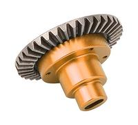 Dilwe Engranaje Principal 38T, Caja de Conexión de Metal de Alta Resistencia para Automóvil RC, Diseñado Especialmente para Precisión y Rendimiento, con Fácil Instalación, Apto para (Gold)