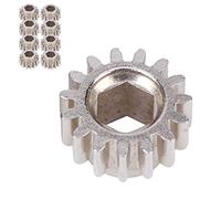 Dilwe Engranajes para afinadores de Guitarra, Afinadores de Guitarra Open-Gear Gears Clavijas de Montaje con Bloqueo Hexagonal Herramienta de Instrumentos Musicales(Plata 12 Piezas)