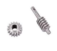 Dilwe Engranajes sobre Orugas RC, Juego de Engranajes de Eje Delantero y Trasero de Acero Inoxidable 2/16T para Modelo SCX30 1:30, Piezas de Actualización de Coche con Control Remoto