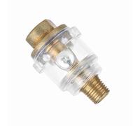 Dilwe Engrasador en Línea, Aleación de Zinc 1 4 BSP Mini Lubricador en Línea con Ventana de Aceite Transparente, Engrase Automático de Herramientas Neumáticas, Recarga Rápida para Herramientas