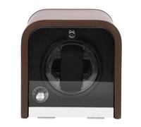 Dilwe Enrollador Automático de Relojes, Caja de Almacenamiento de Madera con 5 Modos e Iluminación LED para el Hogar, Enrollador de Relojes de Funcionamiento Silencioso para Hombres con Fuente de