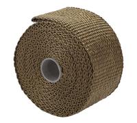 Dilwe Envoltura para Tubería de Estufa Ignífuga, Cinta Aislante Resistente Al Calor para Estufa de Tienda de Campaña Al Aire , 5 M de Longitud con 2 Abrazaderas Ajustables, Hecha de