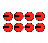 Dilwe Envolturas para Señuelos de Pesca, 8 Protectores de Cubierta para Señuelos de Pesca de Tela Oxford de 15 Cm para Caña (Rojo)