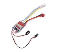 Dilwe ESC Motor cepillado RC, Controlador de velocidad electrónico 60A con enchufe en T, para barco de coche 540 550 380 370 RC
