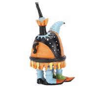 Dilwe Escultura de Tetera, Estatua Abstracta de Arte de Resina Vintage, con Diseño Colorido y Cautivador, para Sala de Estar, Oficina, Mesa de café, Decoración de Estantería (Orange)