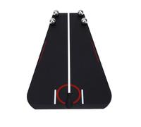 Dilwe Espejo de Alineación para Putting, Ayuda Portátil para Entrenamiento de Golf con Ranura para Puerta y Bola de Acero Ajustable para Precisión de Práctica de Putt en Casa