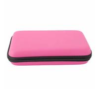 Dilwe Estuche de Viaje para Consola de Juegos Portátil de Carcasa Dura con Protección Superior para 3DS, 8 Ranuras para Juegos, Bolsa de Transporte con Correa para la Muñeca para Buscadores de (Pink)