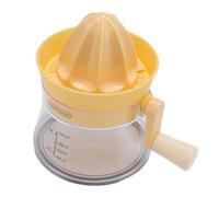 Dilwe Exprimidor Manual, Exprimidor de Cítricos con Manivela de Silicona ABS PP de 500 Ml con Báscula, de Limón para Naranja y Pomelo, Fácil Recolección de Jugo para Uso Doméstico en la Cocina