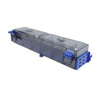 Dilwe Filtro de Acuario de Doble Suspensión, Recipiente de Plástico para Peces en Cascada, Filtro Colgante con de Filtración de Múltiples Etapas para Tanques de 50-80 Cm (Enchufe de la UE 220V)