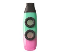 Dilwe Flauta Kazoo, Diseño de Diafragma de Doble Orificio Ajustable de Tono Alto y bajo, Cuerpo Ergonómico, con Perilla para Ajuste de Sonido, Instrumento de Flauta para Guitarra,