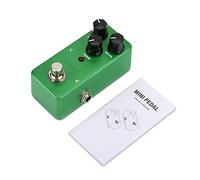 Dilwe FOD3 Mini Pedal de Efecto Overdrive, Carcasa de Aleación de Aluminio con Unidad de Tono y Perillas de Nivel para Guitarra