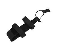 Dilwe Funda para Botella de Agua, Portabotellas de Nailon Portátil para Acampar con Correa Ajustable para el Hombro, para Senderismo, Viajes, Mochila, Bicicleta, Coche, Actividades (Black)