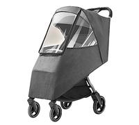 Dilwe Funda para Lluvia para Cochecito Universal para Niños Pequeños, Protección contra el Clima, Impermeable, a Prueba de Viento, a Prueba de Polvo, a de Frío, Protector contra la Lluvia para (GRAY)
