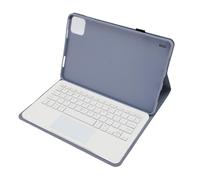 Dilwe Funda para Teclado de Tableta con Trackpad para Pad 6 Pro de 11 Pulgadas 2023, Funda con Soporte de PU para una Cómoda Experiencia de Escritura (Purple)