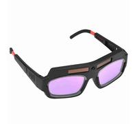 Dilwe Gafas de Soldadura Gafas de Seguridad de Oscurecimiento Automático con Lentes Solares de Color Verdadero Sonda de Alta Sensibilidad para Soldadores Hombres Máscara de Soldadura Profesional Casco
