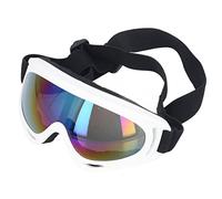 Dilwe Gafas Grandes para Perros, Protección de Lentes Coloridas, Protección para los Ojos a Prueba de Viento, Correas Ajustables, Gafas para Mascotas, Elegantes para Caminar, Nadar, PC + PVC (#1)