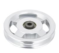 Dilwe Gimnasio Pulley Wheel, aleación de aluminio Fitness Bearing Pulley Wheel Ejercicio Entrenamiento de Fuerza Ayuda para Gimnasio Hogar (Diámetro 115 mm)