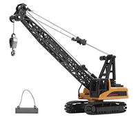 Dilwe Grúa sobre Orugas Modelo 50, Vehículo de Ingeniería de Aleación, Modelo Estático de Juguete con Gancho de Elevación de Brazo, Rotación de 360 Grados, para Niños Mayores de 8