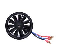 Dilwe Hélice de Avión RC, Hélice de Ventilador de 11 Aspas de 50 Mm con Motor para Accesorios de Modelo de Avión de Avión RC (KV4300 4S EDF 50 Conductos)