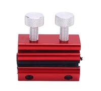Dilwe Herramienta de Lubricación de Cables de Motocicleta, Engrasador de Cables Ajustable de Doble Tornillo, Lubricador de Aluminio CNC para Motocicleta ATV Dirtbike Scooter (rojo)