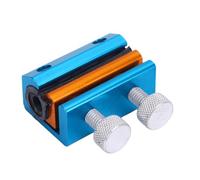 Dilwe Herramienta de Lubricación de Cables de Motocicleta, Engrasador de Cables Ajustable de Doble Tornillo, Lubricador de Aluminio CNC para Motocicleta ATV Dirtbike Scooter (BLUE)