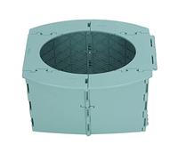 Dilwe Inodoro portátil plegable de polipropileno para bebés para un fácil entrenamiento en camping, viajes, ligero y conveniente para conducir a larga distancia (verde)