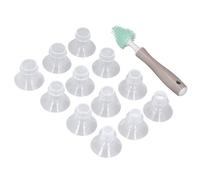 Dilwe Insertos de Brida de Bomba Portátiles de Silicona 13 Mm 15 Mm 17 19 21 24 para Bebés Tacto Suave Fácil de Limpiar, Inserciones de Brida de Bomba Manos Libres para un Bombeo Cómodo