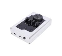 Dilwe Interfaz de Audio con Mezclador, Tarjeta de Sonido en Vivo para Transmisión de Grabación de Podcasts con Monitoreo de Latencia Cero y 4 Efectos de Sonido (SILVER)