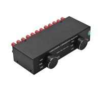 Dilwe Interruptor Selector de Altavoz, Comparador Dispensador de Interruptor de Altavoz de 3 Entradas y 3 Salidas, Potencia Máxima de 300W