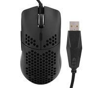Dilwe J900 Hole Mouse, 6400 dpi Ratones para Juegos con Cable, Programación de 6 Teclas Iluminación PC Mouse Universal, Ratón ergonómico Ajustable de 6 Niveles dpi, Accesorio para PC