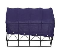 Dilwe Jaula de Hierro para Coche RC, Mini Cubierta de Lona de Simulación, Marco de Valla de Metal, con Fácil Instalación para Coche de Control Remoto WPL D12 (Blue)