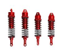 Dilwe Juego de Amortiguadores RC, Amortiguador Relleno de Aceite de Aleación de Aluminio para Automóvil Rastreador 4x4 1/10 RC RC (Rojo)