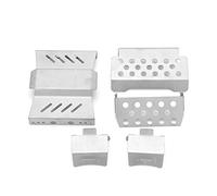 Dilwe Juego de Armaduras de Chasis RC, Acero Inoxidable Resistente a la Corrosión, Tamaño Pequeño, Ligero, con Excelente Acabado, para Coche GEN8 1/10 RC