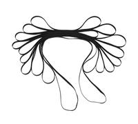 Dilwe Juego de Correas para Tocadiscos, Paquete de 10 Correas de Goma de Diferentes Tamaños, Lisas en Ambos Lados para Tocadiscos CD DVD, Reduce el Ruido y Restaura la Velocidad con Absorción de