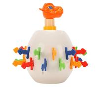 Dilwe Juego de Cubo Pirata de Dinosaurio, Juguete Emergente con Cabeza de Dinosaurio con Mecanismo de Resorte, Hucha sin Batería para Niños y Niñas, Juguete de Broma y Caja para