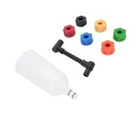 Dilwe Juego de Embudo de Aceite de Motor, Kit de Embudo Dispensador de Aceite de Motor Automotriz de Acero de Nailon, 8 Piezas con 6 Adaptadores, Tubo de Extensión Compensado Antifugas para Llenado de