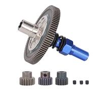 Dilwe Juego de engranajes de coche RC, 91T Big Gear con piñón 17T, 19T, 21T, compatible con Arrma Senton 1/10, para granito, para Big Rock, para Vorteks, para Typhon, etc (azul oscuro)