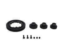 Dilwe Juego de Engranajes RC, 4 Piezas CNC Máquina de Acero 54T Spur con Engranajes de Piñón 18T 20T 22T para Actualización de Coche RC