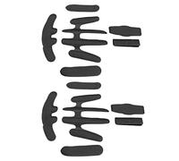 Dilwe Juego de Esponja Interior para Casco, Repuesto de Espuma para Montar en Bicicleta Eléctrica, Cómoda y Estable, con Correas de Gancho y Bucle, 12 Forros para Casco de Bicicleta, 36 Ganchos