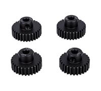 Dilwe Juego de Piñón RC, 4 Piezas 32DP M0.8 Piñón con Orificio de 5 Mm M0.8 para Coches RC 1/10 1/