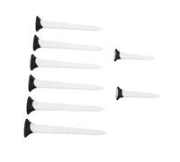 Dilwe Juego de Tees de Pelota Larga y Corta, 6 Tees de Golf Largos de 3,11 Pulgadas y 2 Cortos de Plástico de 1,77 Pulgadas para Práctica de Golf, Campo de Prácticas con Diseño