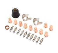 Dilwe Juegos de Consumibles para Antorcha de Corte por Kit de Electrodos de Punta IPT40 para CUT-55DS Pro y CUT-65DS, Kit de Electrodos de Boquilla de Acero Inoxidable de Aleación de Zinc y Latón