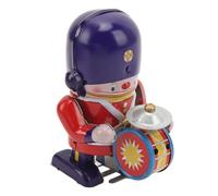 Dilwe Juguete de Cuerda, Baterista Caminante de Hojalata, Accesorio de Música, Figura Decorativa para Regalos Coleccionables, Niños Adultos y Amantes de la Música