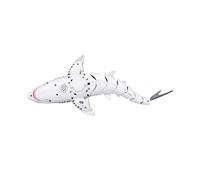 Dilwe Juguete de Tiburón con Control Remoto, Tiburón RC Recargable de 2,4 GHz con Rociador de Luz de Cámara y Movimiento de Natación Realista, para Piscina, Bañera, Acuario, Juego