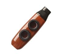 Dilwe Kazoo de Doble Agujero, Flauta Kazoo de Tono Ajustable con Perilla de Afinación para Adultos, Niños, Principiantes, Camping