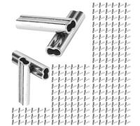 Dilwe Kit de 200 Manguitos de Engarce de Cobre, Manguitos de Engarce de Alta Resistencia para Sedal y Cuerda de Alambre, Ideal para Pesca con Curricán y de Fondo