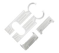 Dilwe Kit de Cuerpo Ancho RC, Cubierta Circundante Grande con Kits de Modificación de Luz LED, Accesorios Modificados Exquisitos para Camión WPL D12 RC (Green)