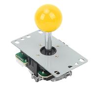 Dilwe Kit de Joystick, Joysticks con Controlador USB, Kit de Palo de Juego de Bricolaje de Metal ABS con Chip de Control, sin Configuración del Controlador, Arandela a Prueba de Polvo, Bola (YELLOW)
