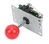 Dilwe Kit de Joystick, Joysticks con Controlador USB, Kit de Palo de Juego de Bricolaje de Metal ABS con Chip de Control, sin Configuración del Controlador, Arandela a Prueba de Polvo, Bola (rojo)