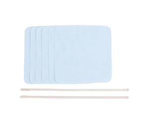 Dilwe Kit de Limpieza de Flauta, Herramientas de Limpieza de Plástico, 2 Varillas y 6 Paños para Mantenimiento de Clarinete Piccolo de Flauta